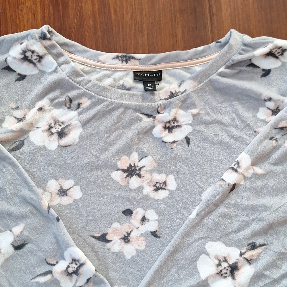 Tahari pajama set, lounge wear New with tags 2X - Picture 3 of 6